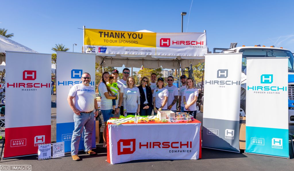 Hirschi Employees got together to help out in this event. Made by Hirschi Co., in Las Vegas, Nevada