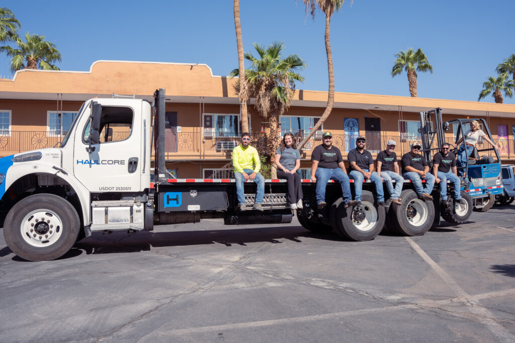 Hirschi Haulcore and Helping Hands in Southern Nevada delivered AC units to people who needed it.